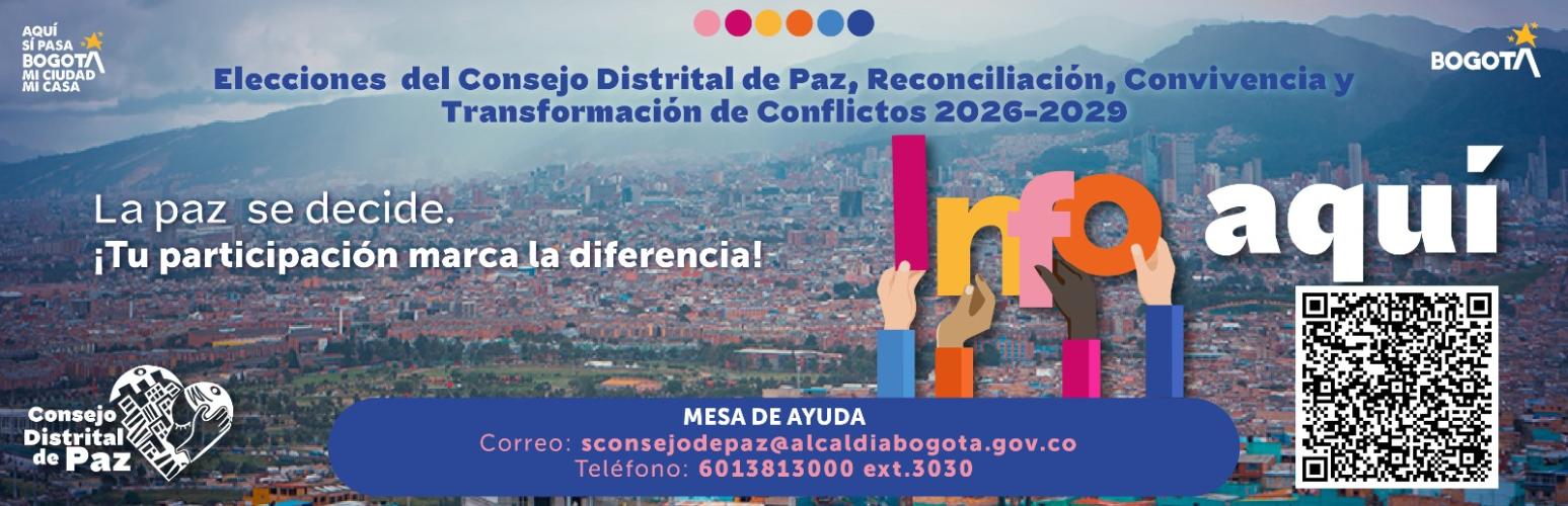 Participa en el Consejo Distrital de Paz